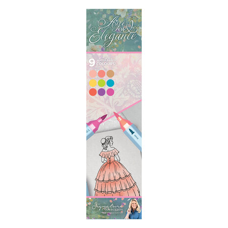 Crafter's Companion Age of Elegance TriColour Aqua Pens (3pcs) (SS-AOE-TCAQ) (DISCONTINUED)