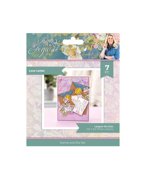 Crafter's Companion Age of Elegance Stamp & Die Love Letter (SS-AOE-STD-LOLE) (DISCONTINUED)