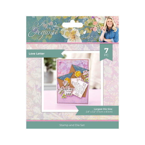 Crafter's Companion Age of Elegance Stamp & Die Love Letter (SS-AOE-STD-LOLE) (DISCONTINUED)