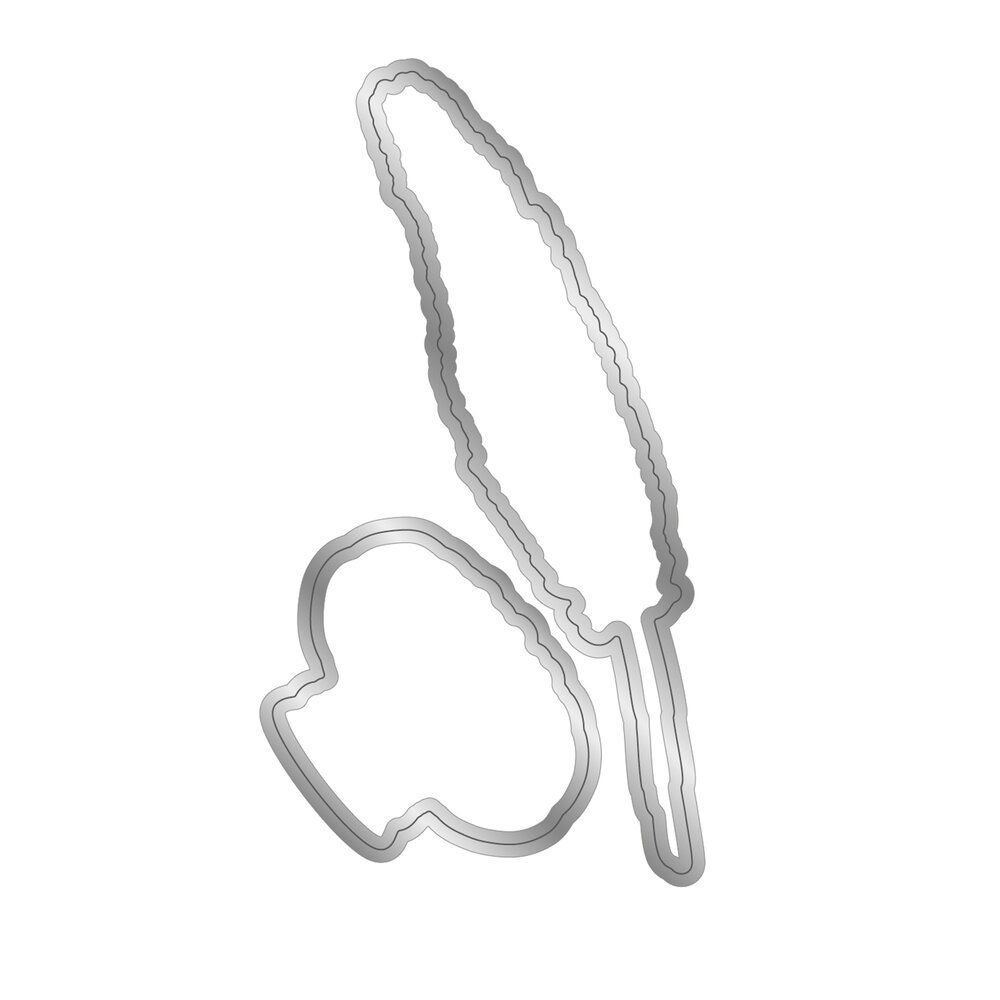 Crafter's Companion Age of Elegance Stamp & Die Feather Pen & Ink Well (SS-AOE-STD-FPIW) (DISCONTINUED)