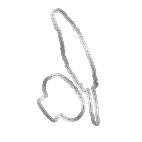 Crafter's Companion Age of Elegance Stamp & Die Feather Pen & Ink Well (SS-AOE-STD-FPIW) (DISCONTINUED)