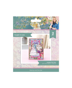 Crafter's Companion Age of Elegance Stamp & Die Couple in Love (SS-AOE-STD-COIL) (DISCONTINUED)