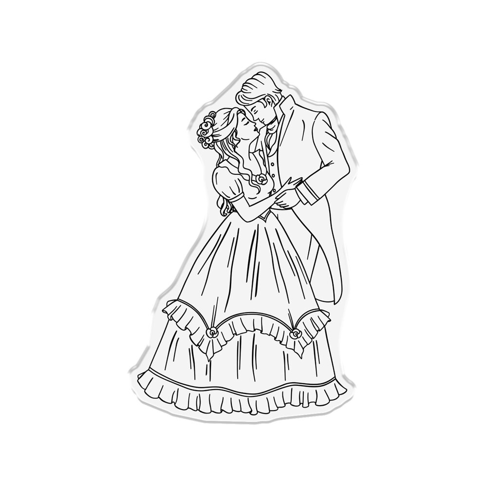 Crafter's Companion Age of Elegance Stamp & Die Couple in Love (SS-AOE-STD-COIL) (DISCONTINUED)