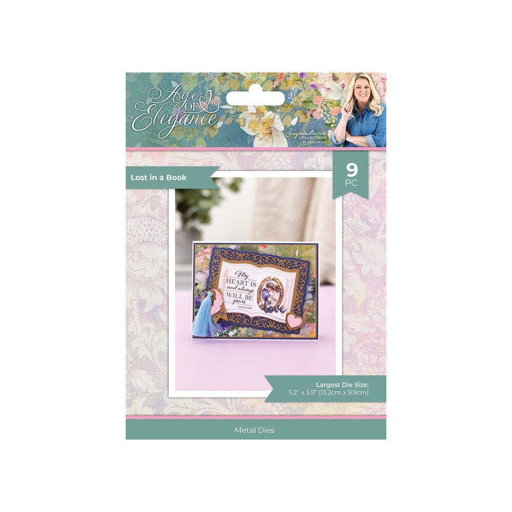 Crafter's Companion Age of Elegance Metal Die Lost in a Book (SS-AOE-MD-LIAB)