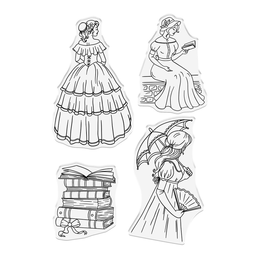 Crafter's Companion Age of Elegance Clear Stamps Elegant Ladies (SS-AOE-STP-ELLA) (DISCONTINUED) Crafter's Companion Age of Elegance Clear Stamps Elegant Ladies (SS-AOE-STP-ELLA) (DISCONTINUED)