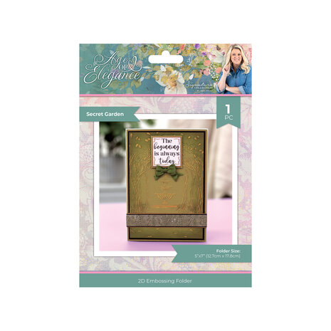 Crafter's Companion Age of Elegance 2D Embossing Folders Secret Garden (SS-AOE-EF5-SEGA) (DISCONTINUED)