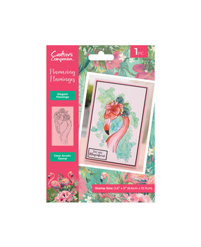 Crafter's Companion Flamazing Flamingos Clear Stamp Elegant Flamingo (FLFL-CA-ST-EFL) (DISCONTINUED)