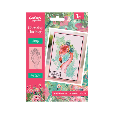 Crafter's Companion Flamazing Flamingos Clear Stamp Elegant Flamingo (FLFL-CA-ST-EFL) (DISCONTINUED) Crafter's Companion Flamazing Flamingos Clear Stamp Elegant Flamingo (FLFL-CA-ST-EFL) (DISCONTINUED)