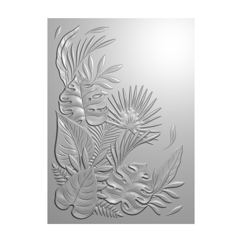 Crafter's Companion Flamazing Flamingos Embossing Folder Tropical Flora (FLFL-3D-EF5-TF) (DISCONTINUED) Crafter's Companion Flamazing Flamingos Embossing Folder Tropical Flora (FLFL-3D-EF5-TF) (DISCONTINUED)