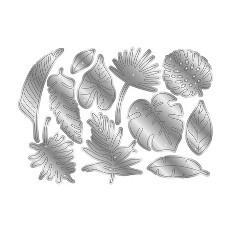Crafter's Companion Flamazing Flamingos Metal Die Tropical Leaves (FLFL-MD-TRLE) (DISCONTINUED) Crafter's Companion Flamazing Flamingos Metal Die Tropical Leaves (FLFL-MD-TRLE) (DISCONTINUED)