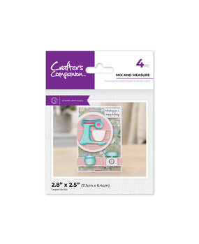 Crafter's Companion Kitchen Mini Collection Stamp & Die Mix and Measure (CC-KC-STD-MAM) (DISCONTINUED)