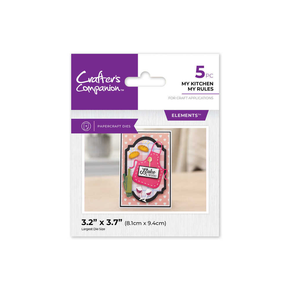 Crafter's Companion Kitchen Mini Collection Metal Die My Kitchen My Rules (CC-KC-MD-MKMR) (DISCONTINUED) Crafter's Companion Kitchen Mini Collection Metal Die My Kitchen My Rules (CC-KC-MD-MKMR) (DISCONTINUED)