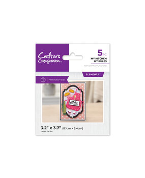 Crafter's Companion Kitchen Mini Collection Metal Die My Kitchen My Rules (CC-KC-MD-MKMR) (DISCONTINUED) Crafter's Companion Kitchen Mini Collection Metal Die My Kitchen My Rules (CC-KC-MD-MKMR) (DISCONTINUED)