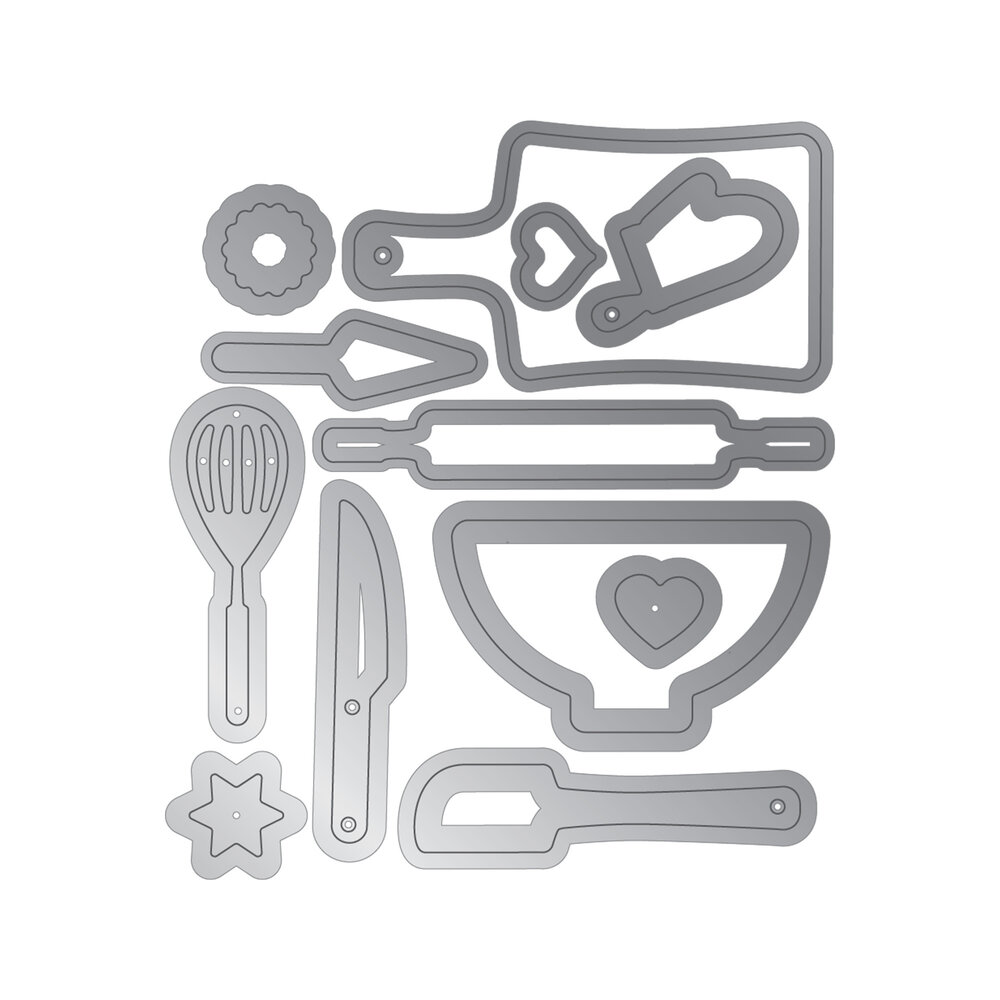 Crafter's Companion Kitchen Mini Collection Metal Die Here for the Cake (CC-KC-MD-HFTC) (DISCONTINUED)