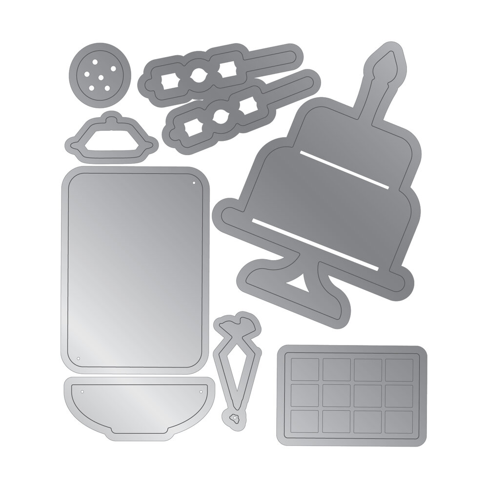Crafter's Companion Kitchen Mini Collection Metal Die Bake a Wish (CC-KC-MD-BAWI) (DISCONTINUED)