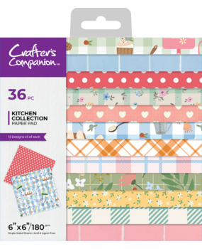 Crafter's Companion Kitchen Mini Collection 6x6 Inch Paper Pad (CC-KC-PAD6) (DISCONTINUED)