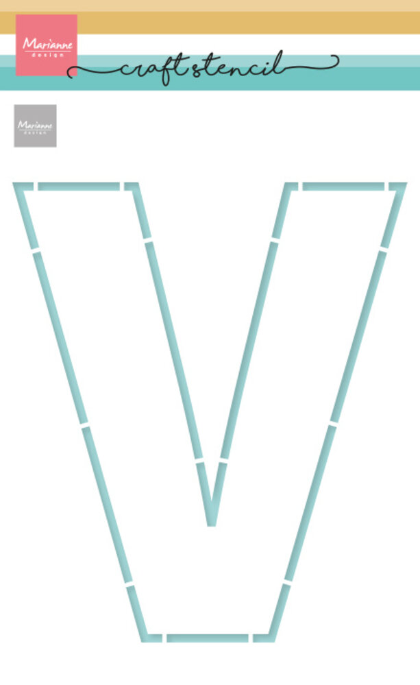 Marianne Design Craft Stencil A5 Letter V (Vaderdag) (PS8161) (DISCONTINUED) Marianne Design Craft Stencil A5 Letter V (Vaderdag) (PS8161) (DISCONTINUED)