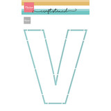 Marianne Design Craft Stencil A5 Letter V (Vaderdag) (PS8161) (DISCONTINUED)