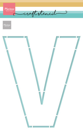 Marianne Design Craft Stencil A5 Letter V (Vaderdag) (PS8161) (DISCONTINUED) Marianne Design Craft Stencil A5 Letter V (Vaderdag) (PS8161) (DISCONTINUED)