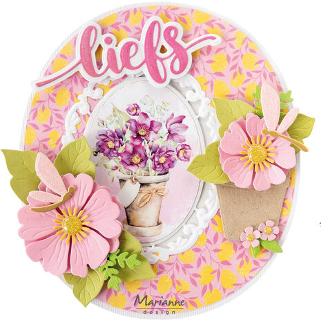 Marianne Design Craft Stencil A5 Letter O (Oma en Opa dag) (PS8162) (DISCONTINUED)