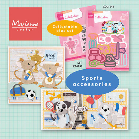 Marianne Design Collectables by Marleen Sport Accessories (COL1548) Marianne Design Collectables by Marleen Sport Accessories (COL1548)
