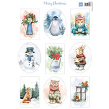 Marianne Design Decoupage Sheet A4 Merry Christmas (VK9612) (DISCONTINUED)