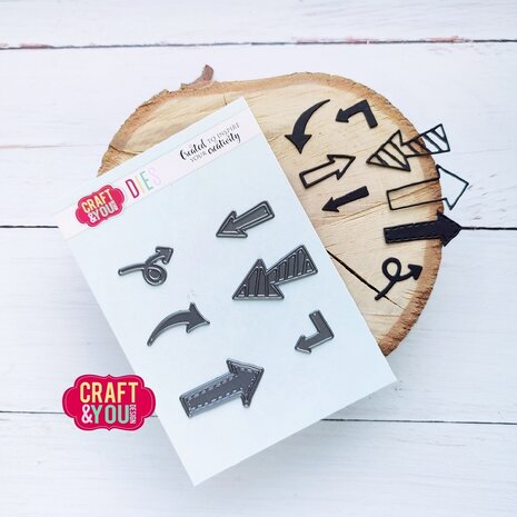 Craft & You Design Arrows Set Dies (CW288)