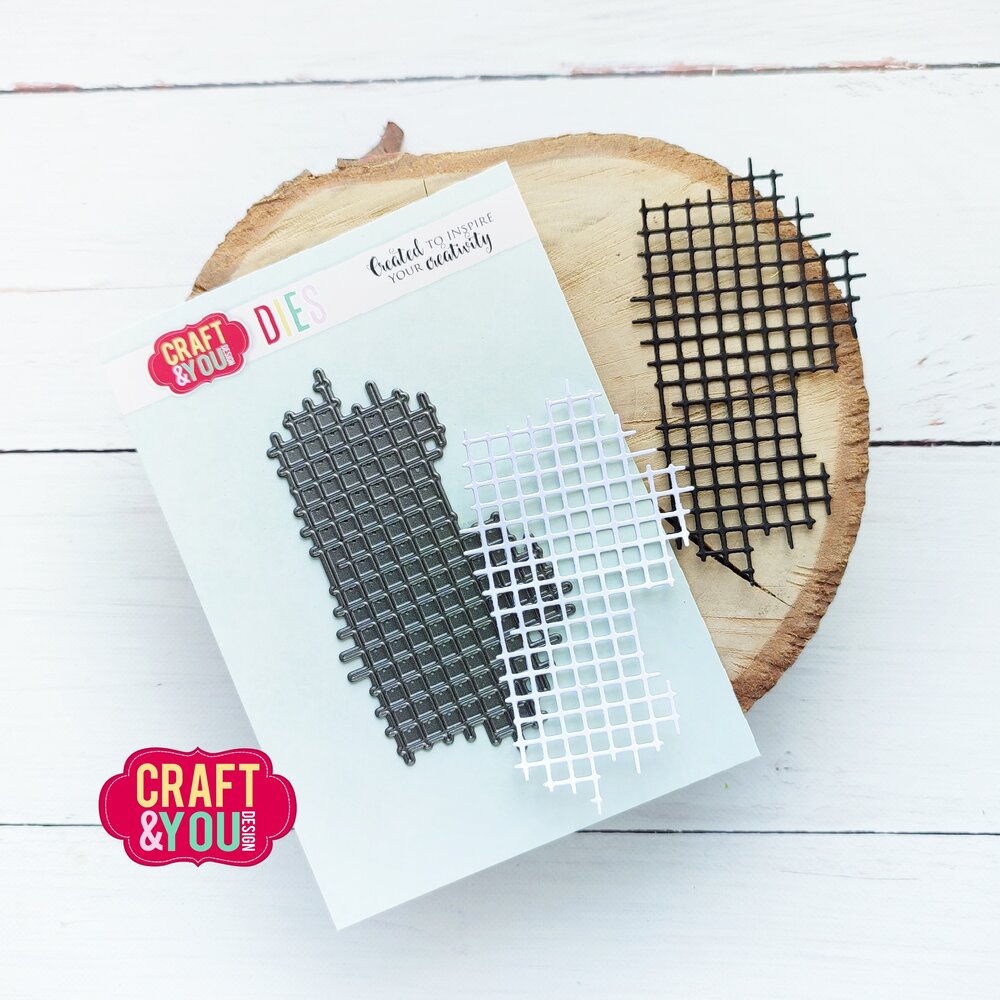 Craft & You Design Checkered Backround Dies (CW289)