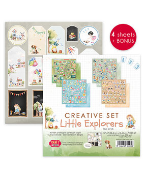 Craft & You Design Little Explorers 12x12 Inch Creative Set 250gsm (4sheets) (CSET-LT30-4) (DISCONTINUED)