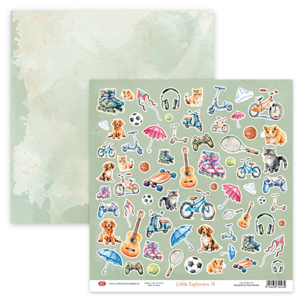 Craft & You Design Little Explorers 12x12 Inch Creative Set 250gsm (4sheets) (CSET-LT30-4) (DISCONTINUED)