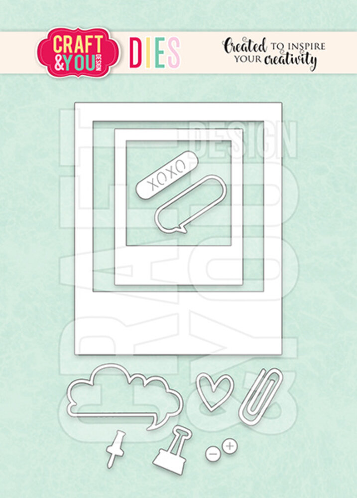 Craft & You Design Polaroid Frame Set Dies (CW291)