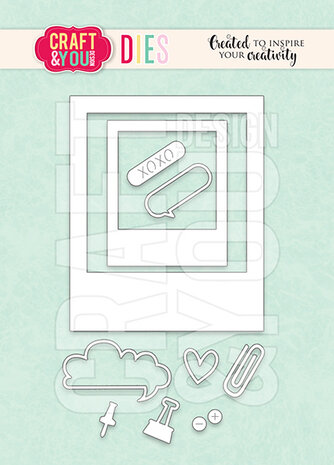 Craft & You Design Polaroid Frame Set Dies (CW291)