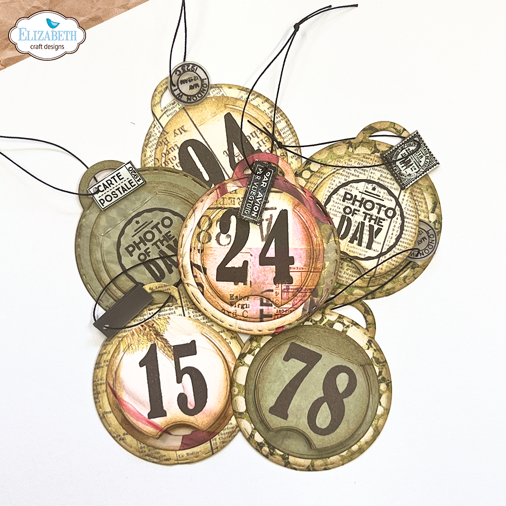 Elizabeth Craft Designs Favorite Humans Dies Postage Stamps Pocket Page Fillers 2 - Full Size (2146)