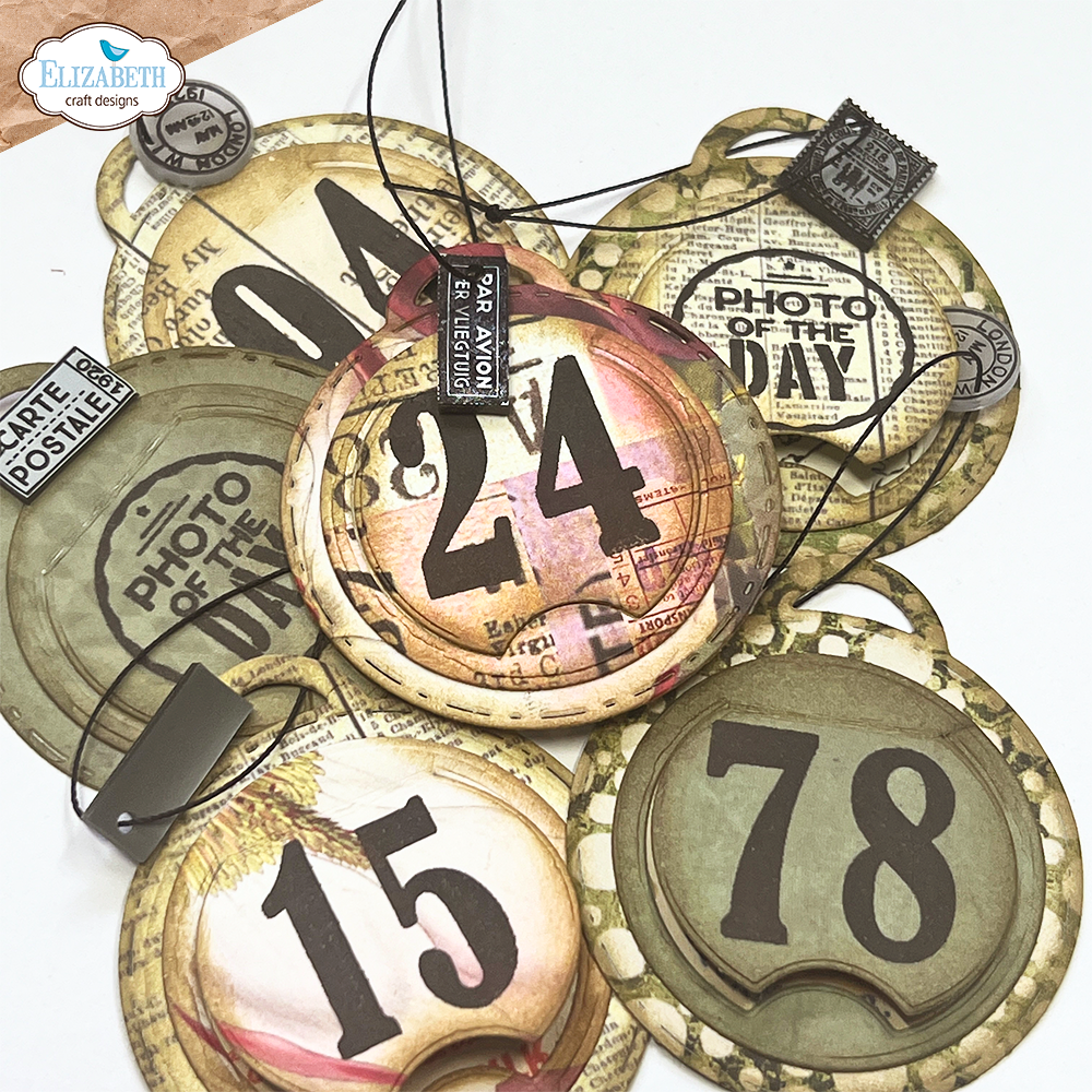 Elizabeth Craft Designs Favorite Humans Dies Postage Stamps Pocket Page Fillers 2 - Full Size (2146)