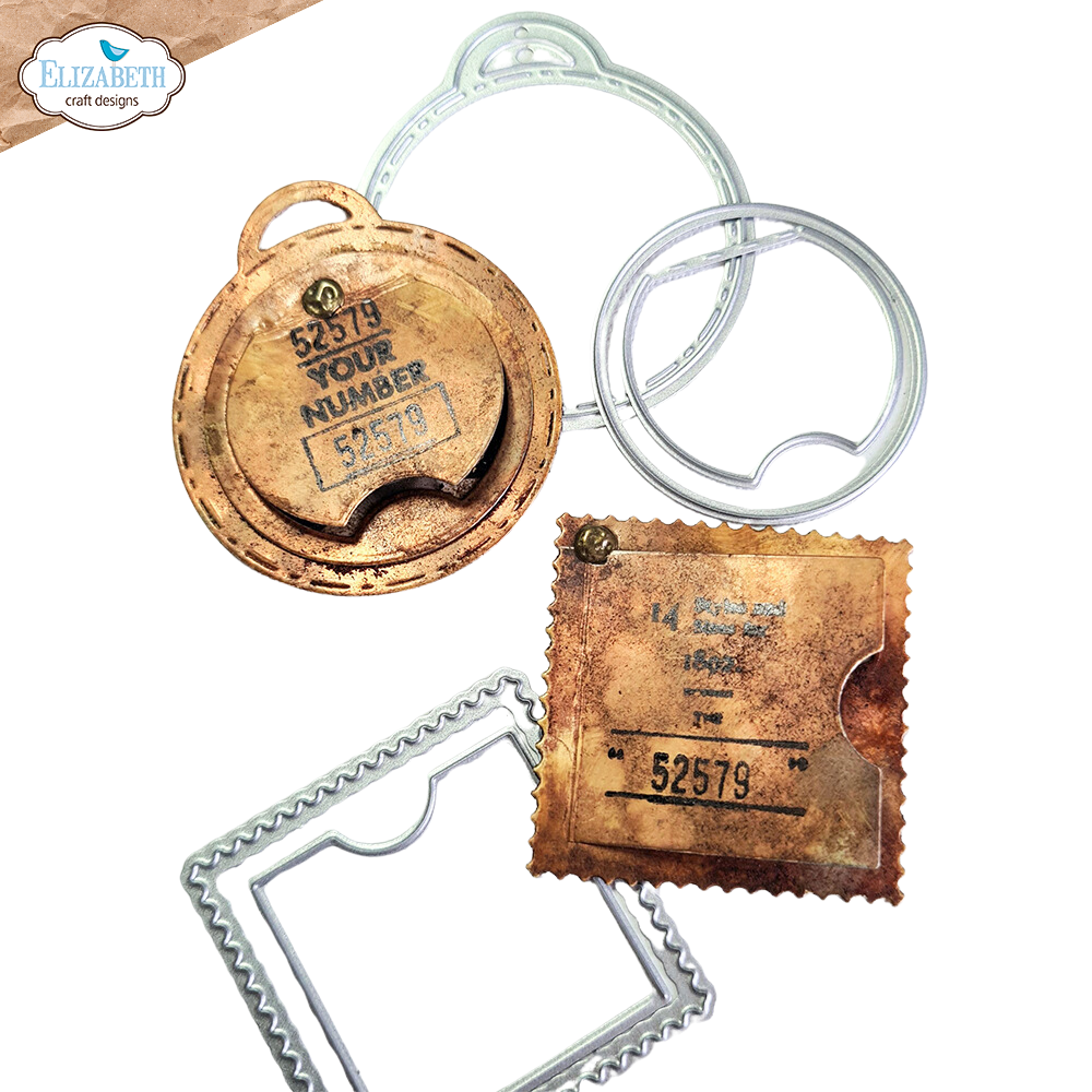 Elizabeth Craft Designs Favorite Humans Dies Postage Stamps Pocket Page Fillers 2 - Full Size (2146)