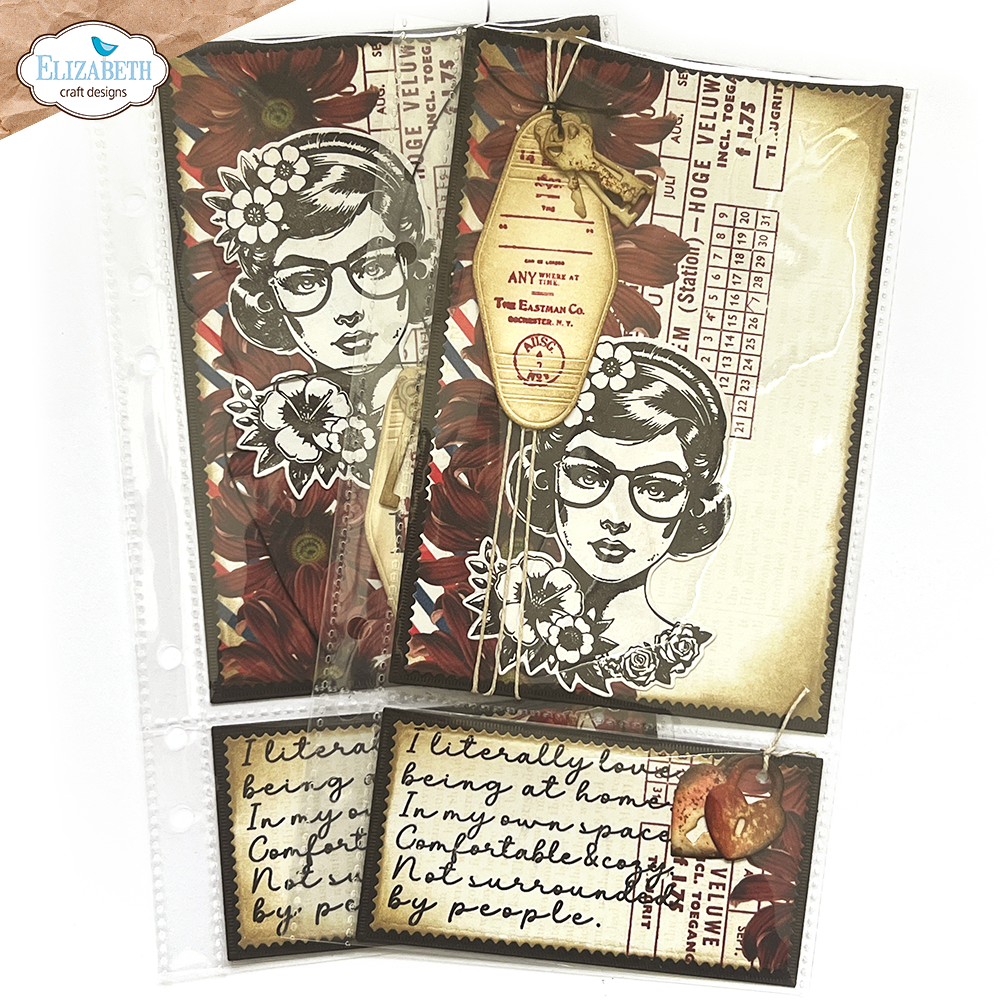 Elizabeth Craft Designs Favorite Humans Dies Postage Stamps Pocket Page Fillers 1 - Full Size (2145)