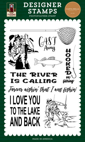 Carta Bella Hooked On Fishing Clear Stamps (CBGF374041) (OUTLET) Carta Bella Hooked On Fishing Clear Stamps (CBGF374041) (OUTLET)