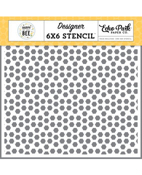 Echo Park Hello Honeycomb Stencil (HCB376035) (DISCONTINUED)