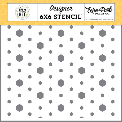 Echo Park Humble Hexagon Stencil (HCB376034) (OUTLET)