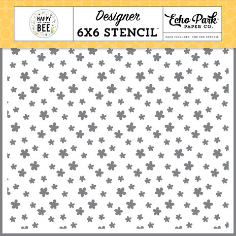 Echo Park Flowers Please Stencil (HCB376033) (DISCONTINUED) Echo Park Flowers Please Stencil (HCB376033) (DISCONTINUED)