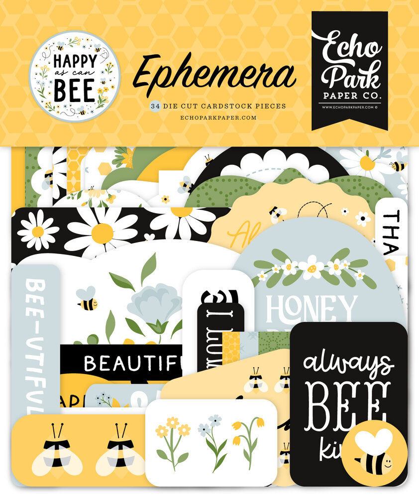 Echo Park Happy As Can Bee Ephemera (HCB376024) (OUTLET)