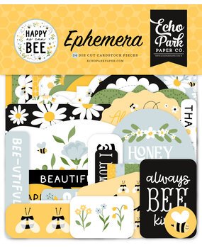 Echo Park Happy As Can Bee Ephemera (HCB376024) (DISCONTINUED)