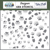 Echo Park Trail Tracks Stencil (ITW375035) (DISCONTINUED)