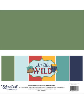 Echo Park Into The Wild 12x12 Inch Coordinating Solids Paper Pack (ITW375015) (DISCONTINUED) Echo Park Into The Wild 12x12 Inch Coordinating Solids Paper Pack (ITW375015) (DISCONTINUED)