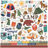 Echo Park Into The Wild 12x12 Inch Element Sticker (ITW375014) (DISCONTINUED)