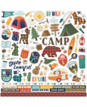 Echo Park Into The Wild 12x12 Inch Element Sticker (ITW375014) (DISCONTINUED)