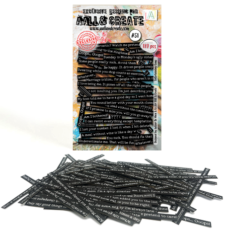 Aall and Create Ephemera Die-Cuts A6 Entertaining Gems (AALL-EP-051)