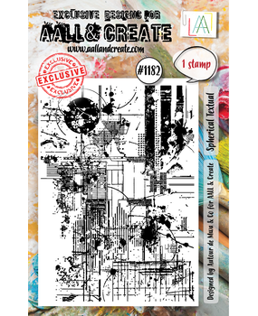 Aall and Create Stamp Set A7 Spherical Textual (AALL-TP-1182)
