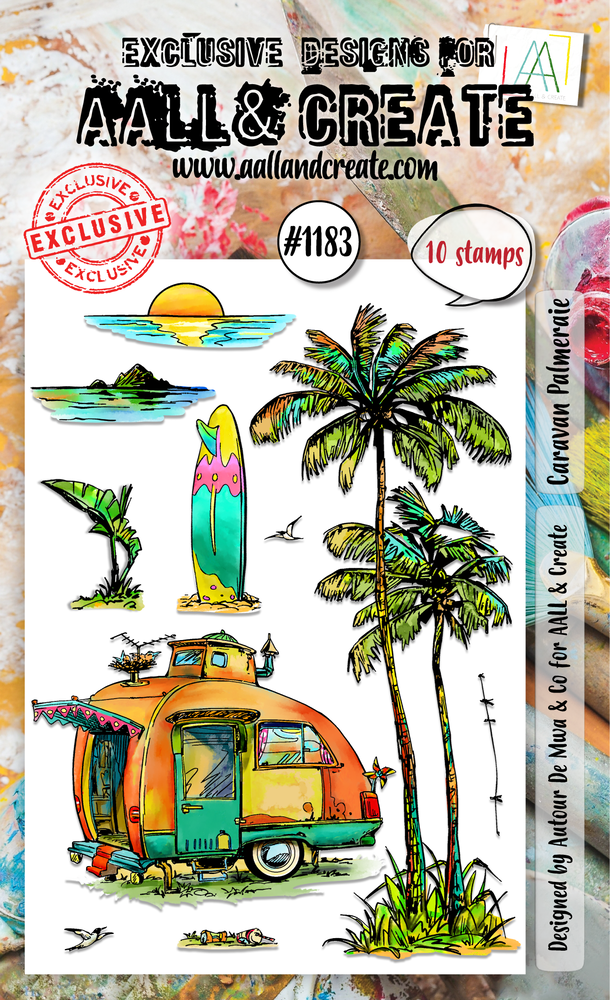 Aall and Create Stamp Set A6 Caravan Palmeraie (AALL-TP-1183) Aall and Create Stamp Set A6 Caravan Palmeraie (AALL-TP-1183)