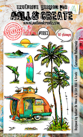 Aall and Create Stamp Set A6 Caravan Palmeraie (AALL-TP-1183) Aall and Create Stamp Set A6 Caravan Palmeraie (AALL-TP-1183)